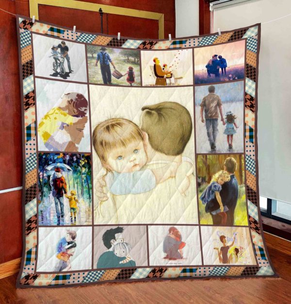 Father And Daughter Best Friends For Life Quilt - POD000001