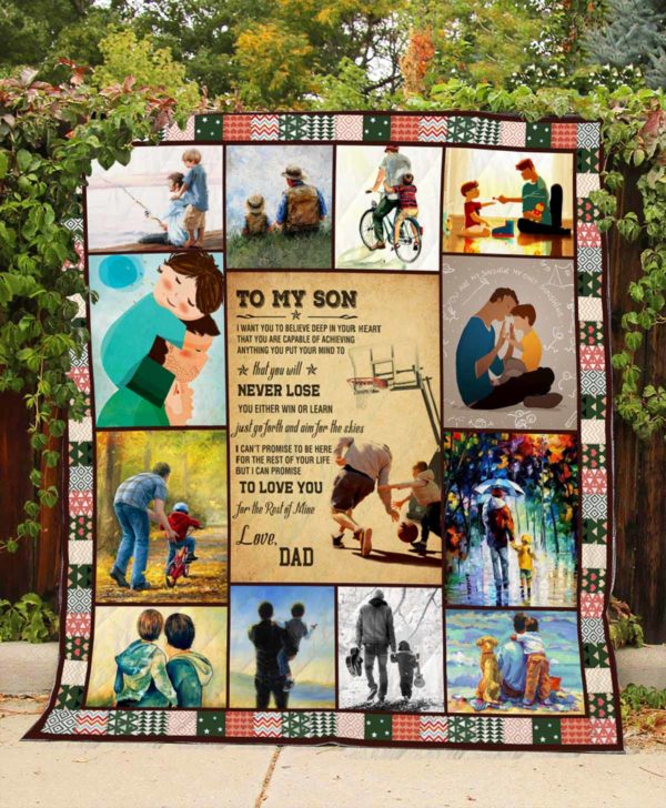 Dad - To My Son – Quilt – POD000060