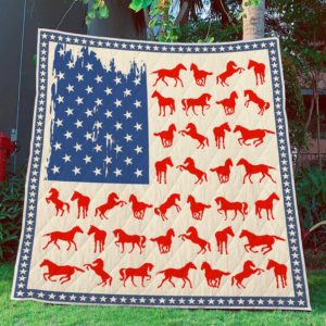 Flag – Horse– Quilt – POD000055
