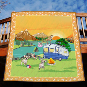 Camping – Chihuahua – Quilt – POD000027