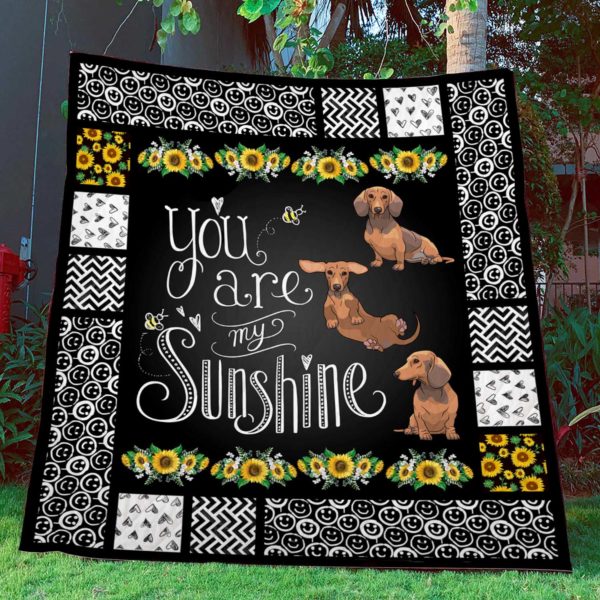 You are my Sunshine – Dachshund – Quilt – POD000053