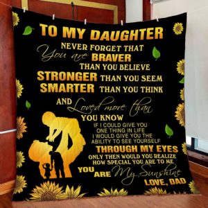 To My Daughter - Quilt - POD000073