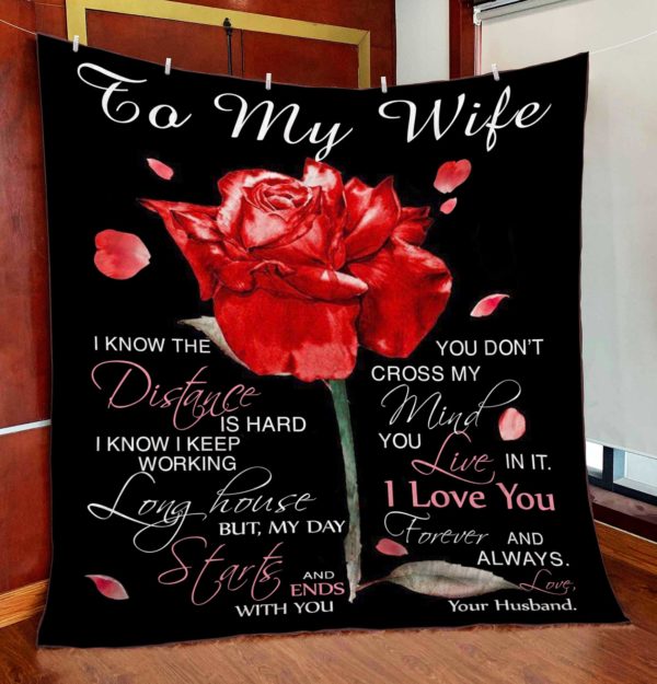 To My Wife - Quilt - POD000074