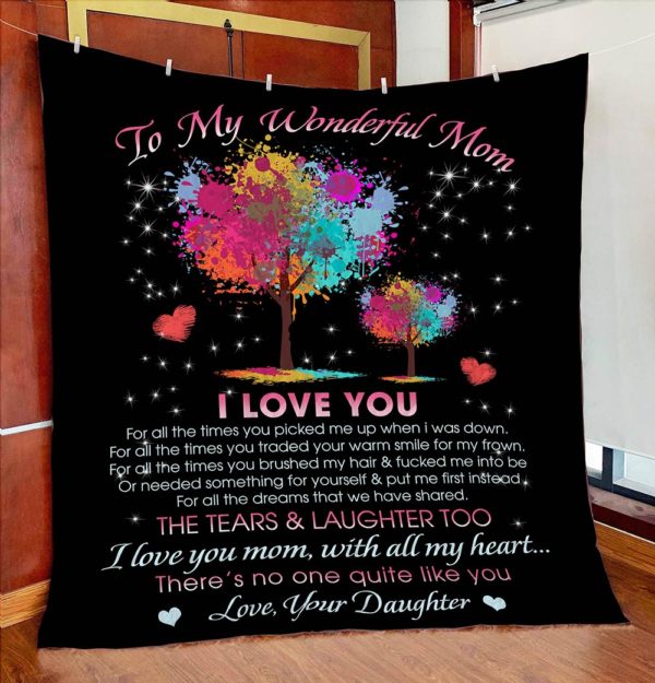 To My Wonderful Mom- Quilt - POD000077