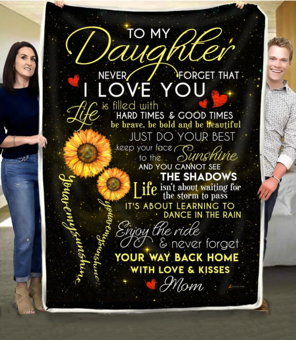 To My Daughter Blanket - Vr3