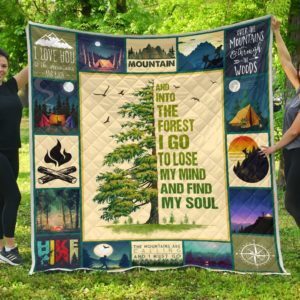 HIKING - THE FOREST I GO QUILT