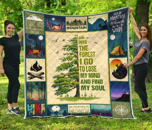 HIKING - THE FOREST I GO QUILT