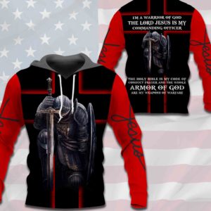 The Lord Jesus Is My Commanding Officer All Over Printed Hoodie 0489