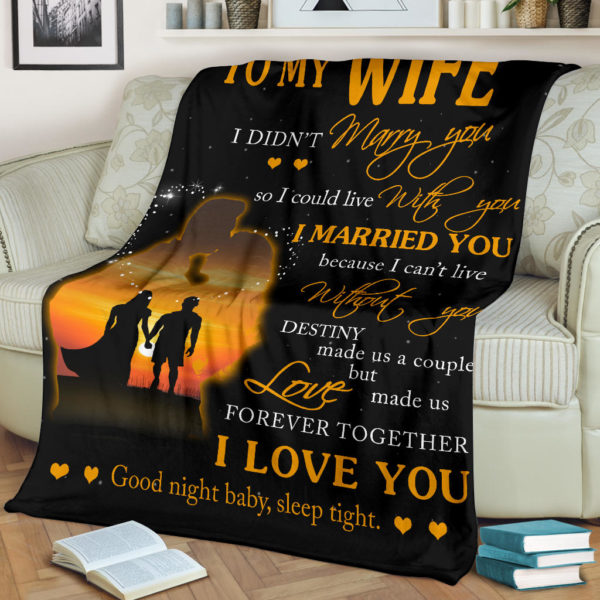 To My Wife - Premium Blanket