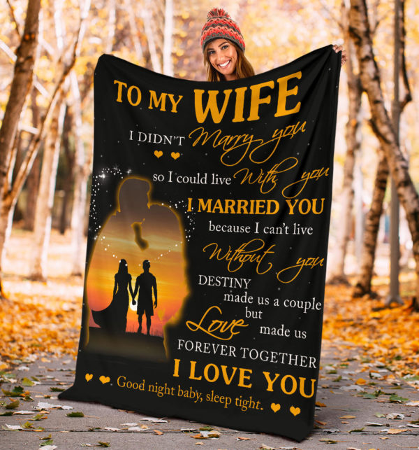 To My Wife - Premium Blanket