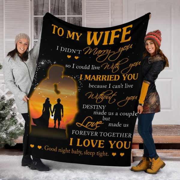 To My Wife - Premium Blanket