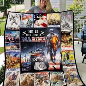 He Is Not Just  Marine He Is Son Quilt-0489