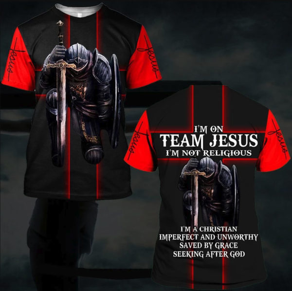 I Am On Team Jesus I Am Not Religious All Over Printed