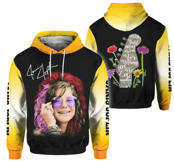 Janis Joplin Hoodie Print