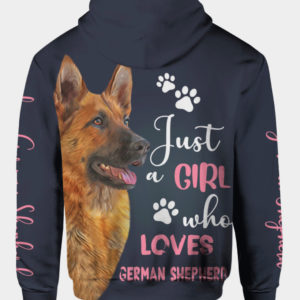 Just A Girl Who Love German Shepherd 3D M0402