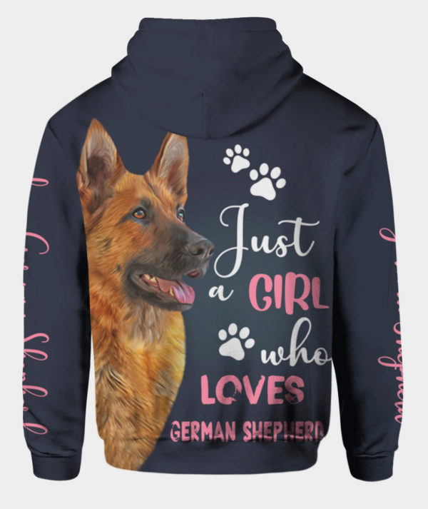Just A Girl Who Love German Shepherd 3D M0402