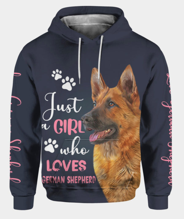 Just A Girl Who Love German Shepherd 3D M0402