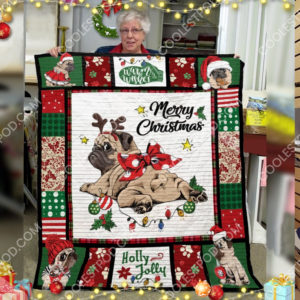 Pug Christmas Quilt – M0402
