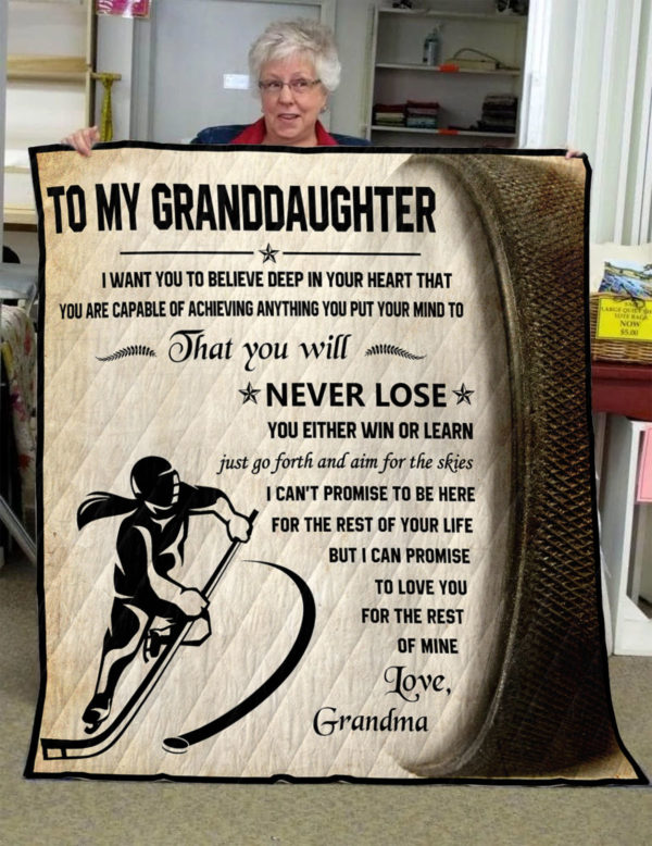 Quilt Hockey-Grandma To My Granddaughter I Want You To Believe-0489
