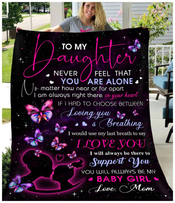 To My Daughter Never Feel That You Are Alone-Quilt-0489