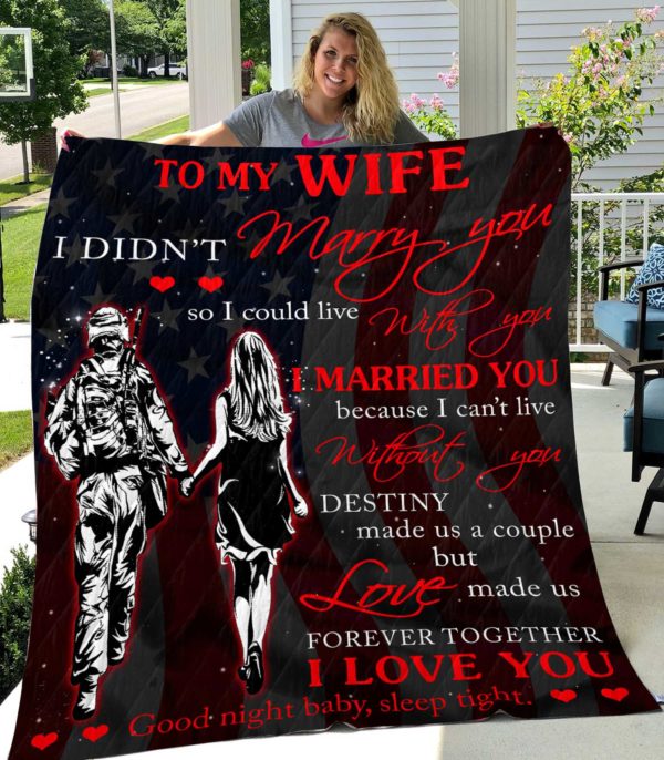 To My Wife-Soldier Quilt-0489