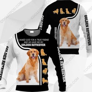 Golden Retriever-I Asked God For A True Friend-0489-261119