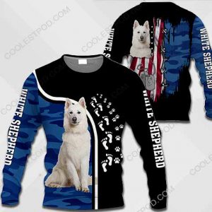 White Shepherd-US Flag-0489-291119