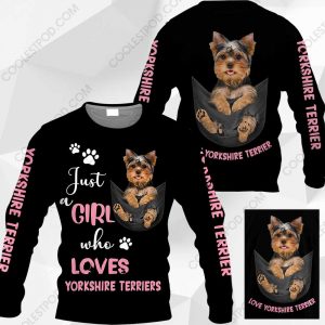 Just A Girl Who Loves Yorkshire Terriers In Pocket – M0402 - 251119