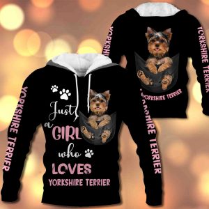 Just A Girl Who Loves Yorkshire Terrier In Pocket – M0402