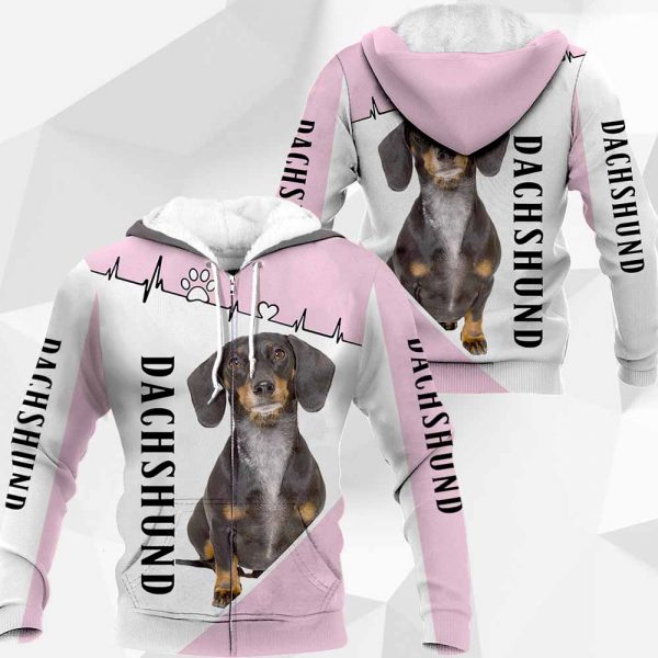 Dachshund - Heartbeat Pink - 1809 - 191119