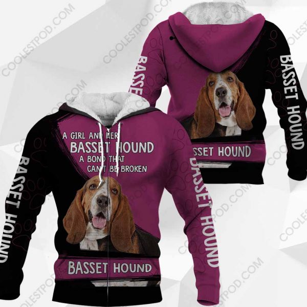 A Girl And Her Basset Hound A Bond That Can't Be Broken-0489-251119