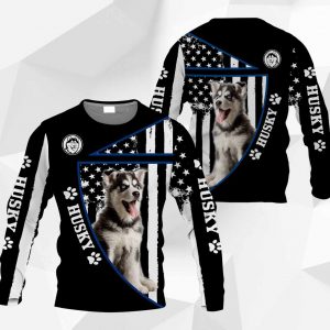 Husky Flag All Over Printed – M0402