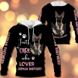 Just A Girl Who Loves German Shepherd In Pocket - Custom – M0402