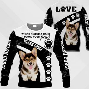 Welsh Corgi Tricolor - When I Needed A Hand I Found Your Paw - 0489