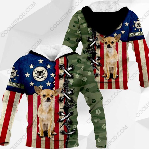 Chihuahua - Dog Camo Flag - 261119