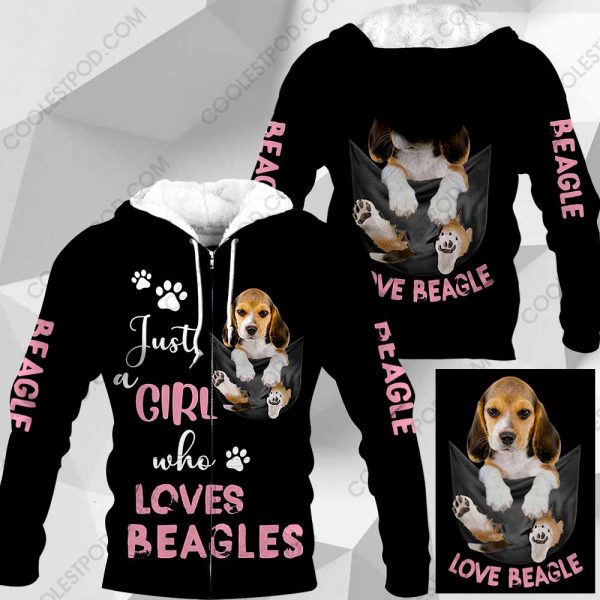 Just A Girl Who Loves Beagles  In Pocket – M0402 - 271119