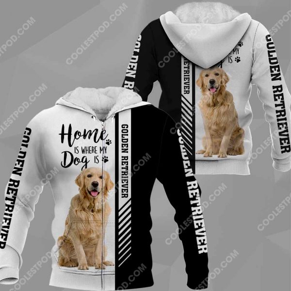 Golden Retriever - Home Is Where My Dog Is - 281119