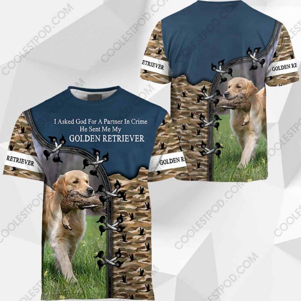 Golden Retriever - I Asked God For A Partner In Crime-0489-271119