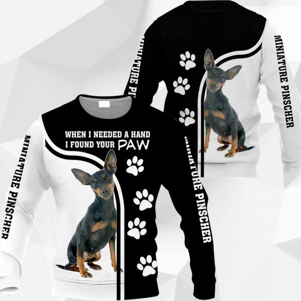 Miniature Pinscher Vr2 - When I Needed A Hand I Found Your Paw - M0402 - 181119