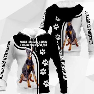 Doberman Pinscher - When I Needed A Hand I Found Your Paw-311019