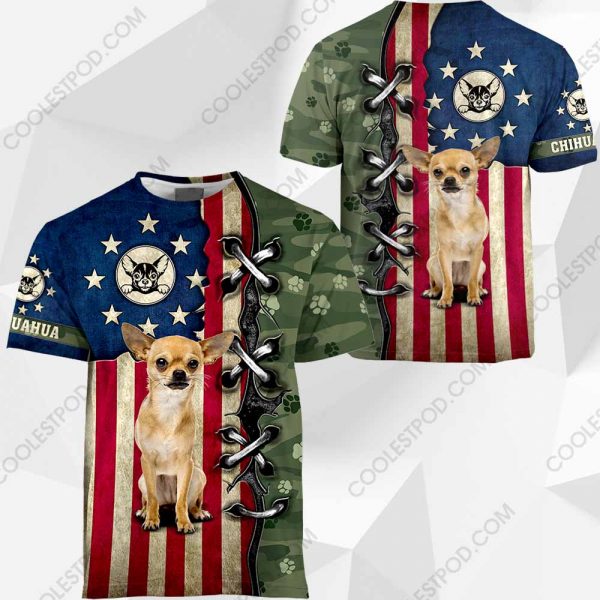 Chihuahua - Dog Camo Flag - 261119