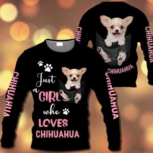Just A Girl Who Loves Chihuahua In Pocket – M0402