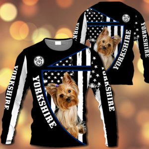 Yorkshire Terrier  Flag All Over Printed – M0402