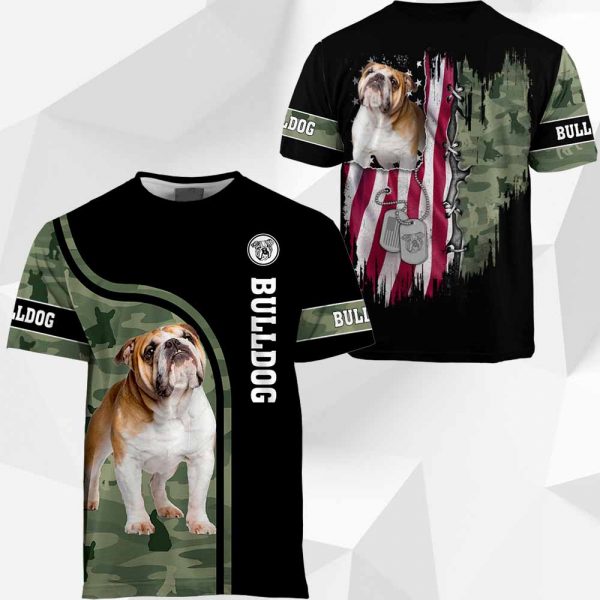 Bulldog - US Flag - 061119