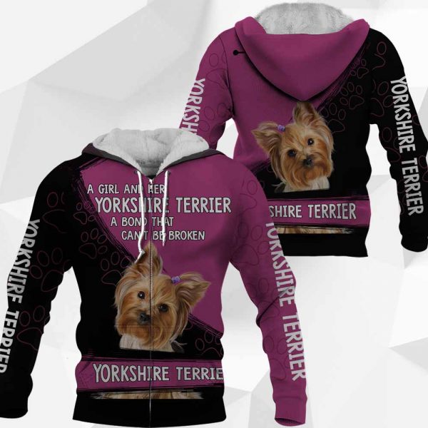 A Girl And Her Yorkshire Terrier A Bond That Can't Be Broken-0489-181119