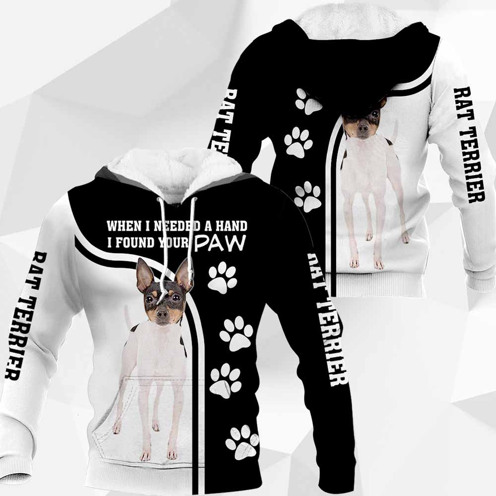 Rat Terrier - When I Needed A Hand I Found Your Paw - M0402 - 181119 Rat Terrier - When I Needed A Hand I Found Your Paw - M0402 - 181119