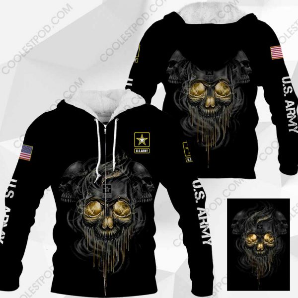 U.S Army-Veteran Skull-Black-1001-291119