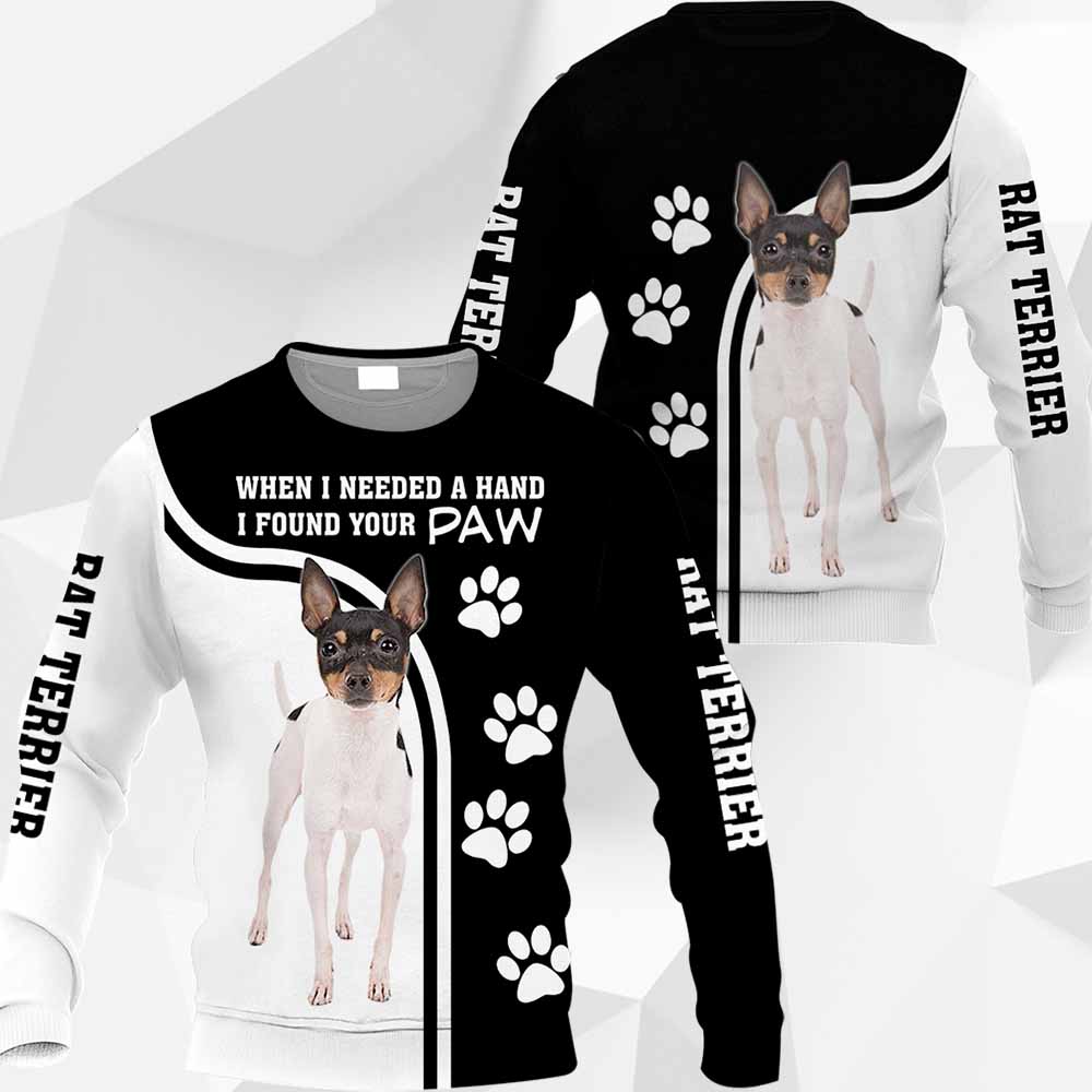 Rat Terrier - When I Needed A Hand I Found Your Paw - M0402 - 181119 Rat Terrier - When I Needed A Hand I Found Your Paw - M0402 - 181119