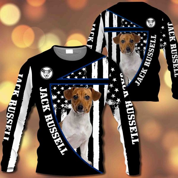 Jack Russell Flag All Over Printed – M0402