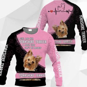 A Girl And Her Yorkshire Terrier A Bond That Can't Be Broken-Pink-0489-181119